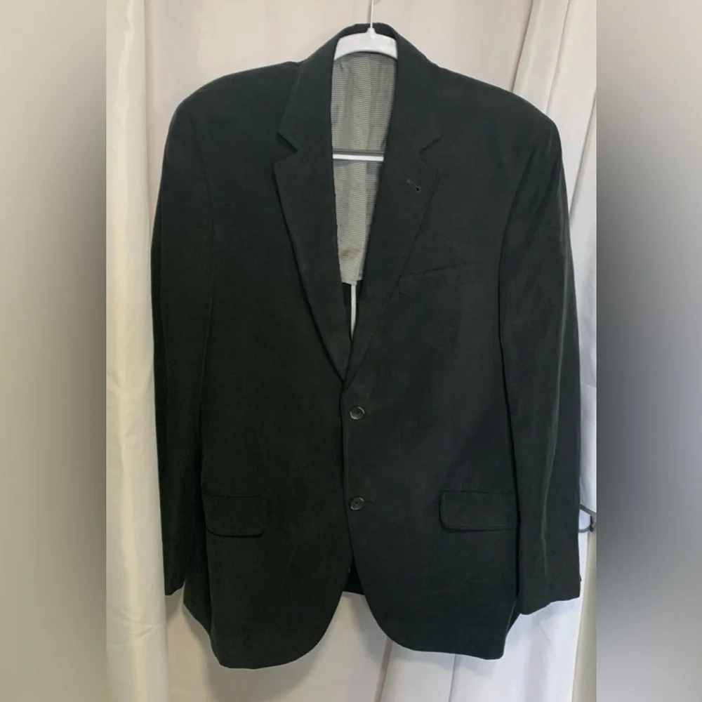 Jack Victor Dark Gray Suit Coat XL 42R Jacket Blazer A. Vitullo Notch Lapel
